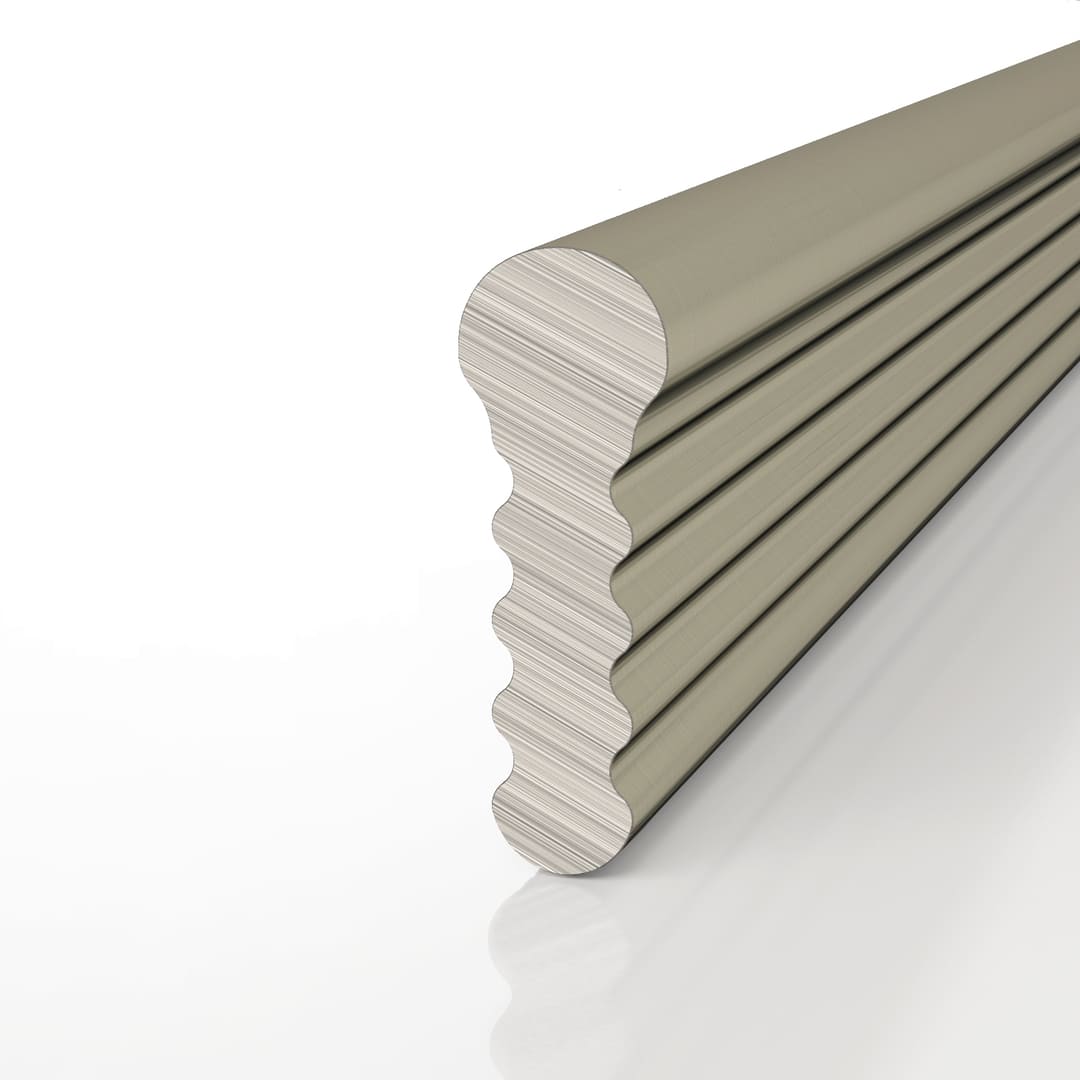 Профиль алюминиевый теневой разделительный Decaro D009.2A Bronze Бронзовый 3000×3×8,5